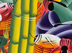 Clearance Pamono Rodriguez, African Fruit Market, Acrylic on a Stretched Canvas, 1990s
