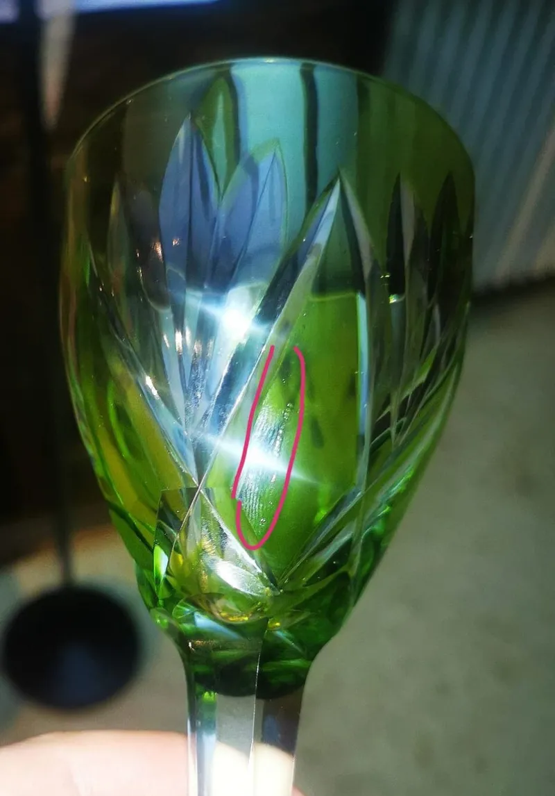 Best Pamono Roemers Glasses in Color-Coated and Chiseled Crystal Monaco Model from Saint-Louis, 1970, Set of 7