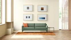 Pamono Rolf Hans, 1975, 4 Gouaches on Laid Paper, Color Field, Hardedge, Set of 4> Minimalist