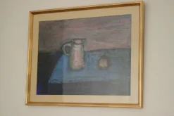 Pamono Rolf Palvén, Jug and Fruit, 1968, Oil on Panel> Mid-Century