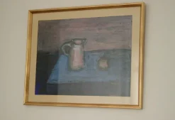 Pamono Rolf Palvén, Jug and Fruit, 1968, Oil on Panel> Mid-Century