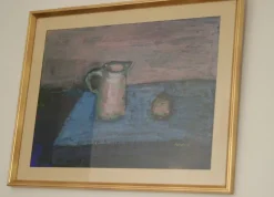 Pamono Rolf Palvén, Jug and Fruit, 1968, Oil on Panel><noscript><img width=