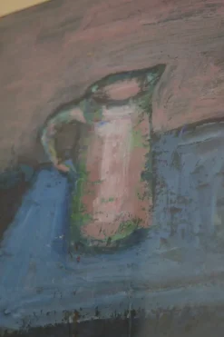 Pamono Rolf Palvén, Jug and Fruit, 1968, Oil on Panel><noscript><img width=