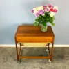Pamono Rollable Sewing Box in Teak by BR Gelsted Denmark, 1960s> Trunks Crates & Baskets