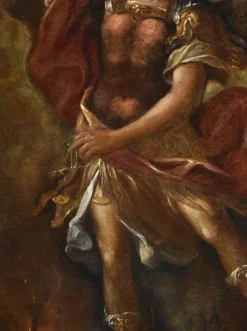 Outlet Pamono Roman Artist, Saint Michael the Archangel, 1700, Oil on Canvas, Framed