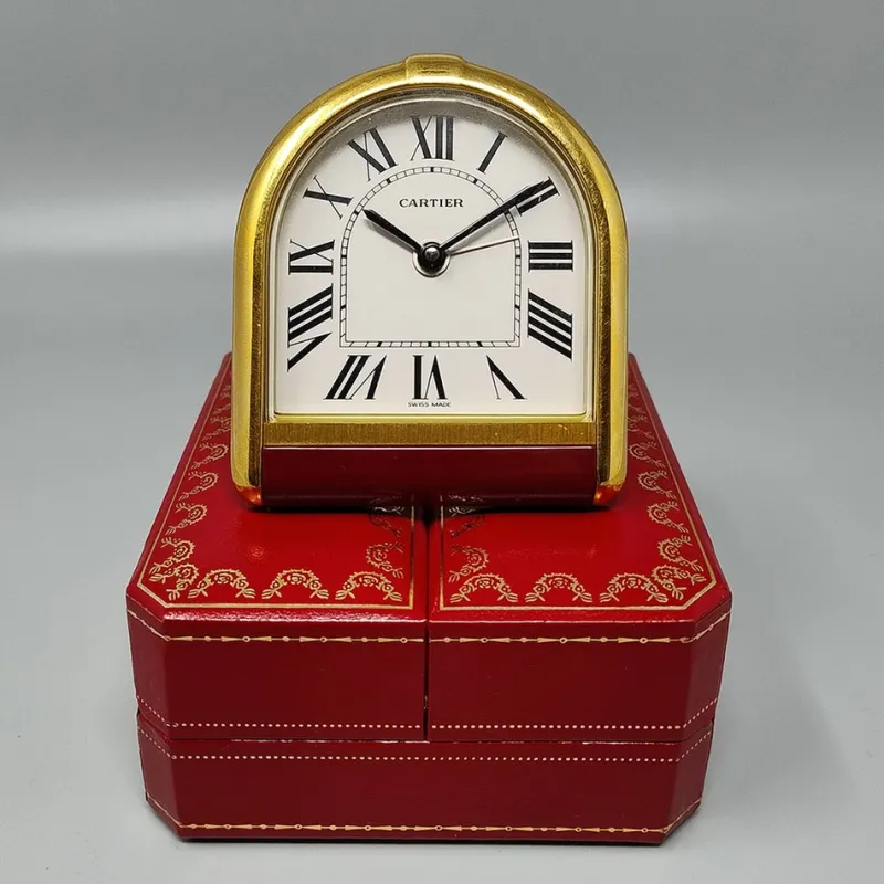 New Pamono Romane Alarm Clock from Cartier, Switzerland, 1980s