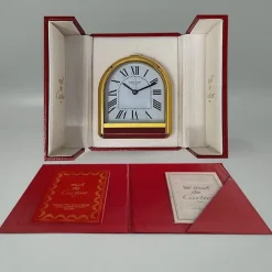 New Pamono Romane Alarm Clock from Cartier, Switzerland, 1980s