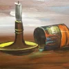 New Pamono Romano Mussolini, A fine opera, 1950s, Oil on Canvas, Framed