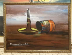 New Pamono Romano Mussolini, A fine opera, 1950s, Oil on Canvas, Framed