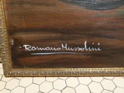 New Pamono Romano Mussolini, A fine opera, 1950s, Oil on Canvas, Framed