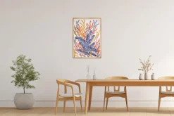 Pamono Romina Milano, Blue Coral Seascape, 2025, Mixed Media on Paper><noscript><img width=