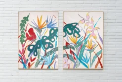 Pamono Romina Milano, Tropical Abundance Diptych, 2025, Mixed Media on Paper><noscript><img width=