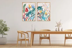 Pamono Romina Milano, Tropical Abundance Diptych, 2025, Mixed Media on Paper><noscript><img width=