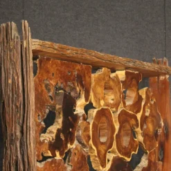 Pamono Room Divider / Sculpture in Wood, 1960s><noscript><img width=