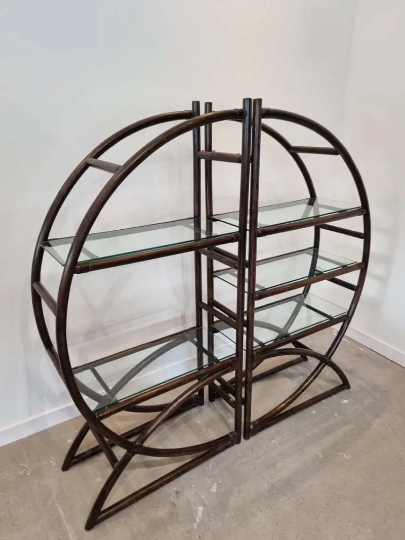Pamono Room Divider in Brown Rattan> Room Dividers & Screens