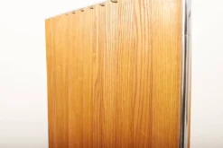 Clearance Pamono Room Divider in Chrome-Plated Tubular Steel Frame with Plate Ends & Ash Panels