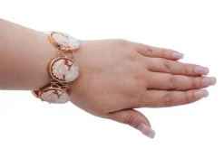 Outlet Pamono Rose Gold Bracelet with Cameos