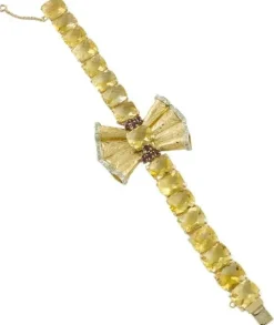 Pamono Rose Gold Bracelet with Diamonds, Rubies & Yellow Topaz><noscript><img width=