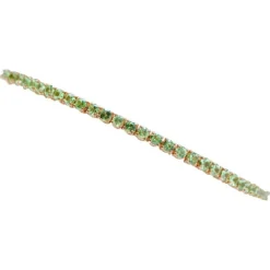 Pamono Rose Gold Tennis Bracelet with Tsavorite> Bracelets