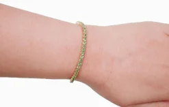Pamono Rose Gold Tennis Bracelet with Tsavorite><noscript><img width=