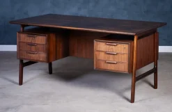 Pamono Rosewood Desk by Gunni Omann for Omann Jun Møbelfabrik, 1960s> Desks