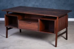 Pamono Rosewood Desk by Gunni Omann for Omann Jun Møbelfabrik, 1960s><noscript><img width=