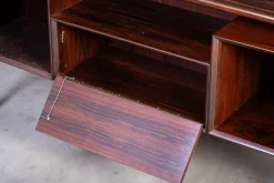 Pamono Rosewood Desk by Gunni Omann for Omann Jun Møbelfabrik, 1960s><noscript><img width=
