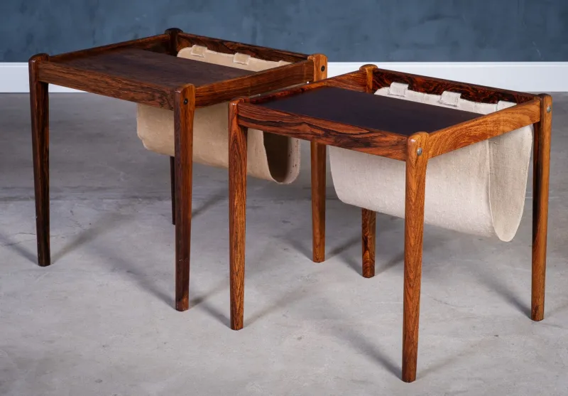 Hot Pamono Rosewood Magazine Holders by Brdr. Furbo, 1960s, Set of 2