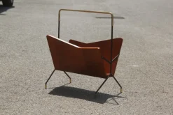 Best Pamono Rosewood Magazine Rack, 1950s