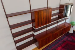 Pamono Rosewood Modular Wall Unit by Kai Kristiansen for FM Møbler, 1960s><noscript><img width=