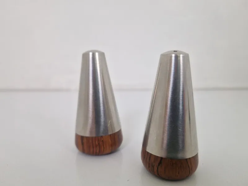 Pamono Rosewood Salt & Pepper Shakers from A&b Lundtofte, 1960s, Set of 2> Salt & Pepper Shakers