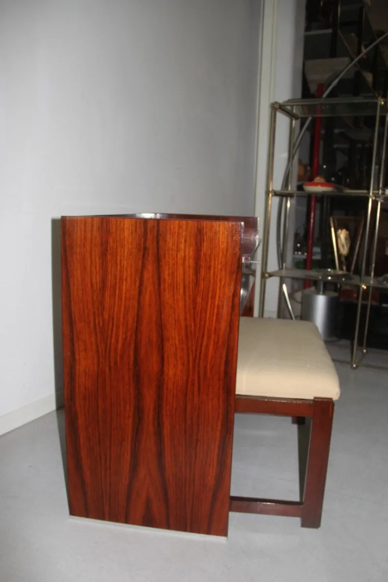 Discount Pamono Rosewood Vanity Desk & Stool from MIM, 1960s, Set of 2