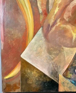 Pamono Rossana Bartolozzi, Abstract Italian Composition, 1990s, Oil on Canvas><noscript><img width=