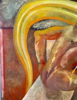 Pamono Rossana Bartolozzi, Abstract Italian Composition, 1990s, Oil on Canvas><noscript><img width=
