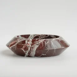 Outlet Pamono Rosso Levanto Marble Eclipse Bowl from Kiwano Concept