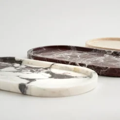 Pamono Rosso Levanto Marble Oval Tray from Kiwano Concept><noscript><img width=