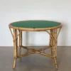 Online Pamono Round Bamboo Game Table, 1970s
