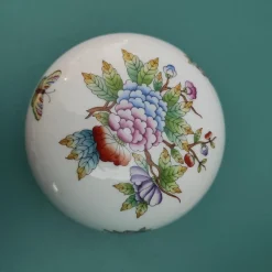 Hot Pamono Round Box with Lid from Herend, 1980s