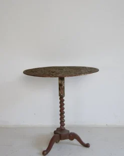 Clearance Pamono Round Cast Iron Table, 1890s