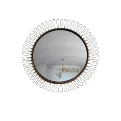 Sale Pamono Round Concave Mirror attributed to Josef Frank, 1950s
