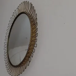Sale Pamono Round Concave Mirror attributed to Josef Frank, 1950s