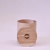Hot Pamono Round Container in Ash Wood by Villahomecollection