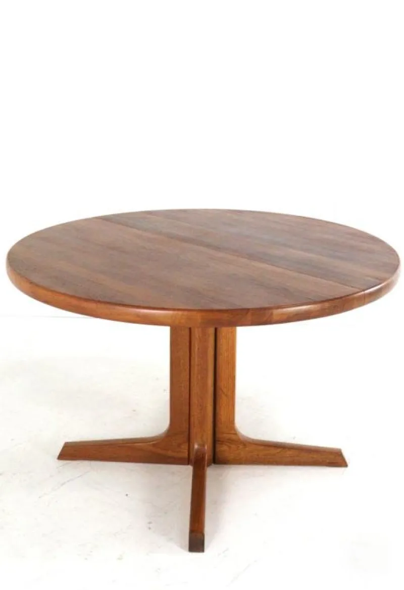 Sale Pamono Round Extendable Jysted Dining Table from Gudme