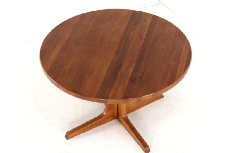 Sale Pamono Round Extendable Jysted Dining Table from Gudme
