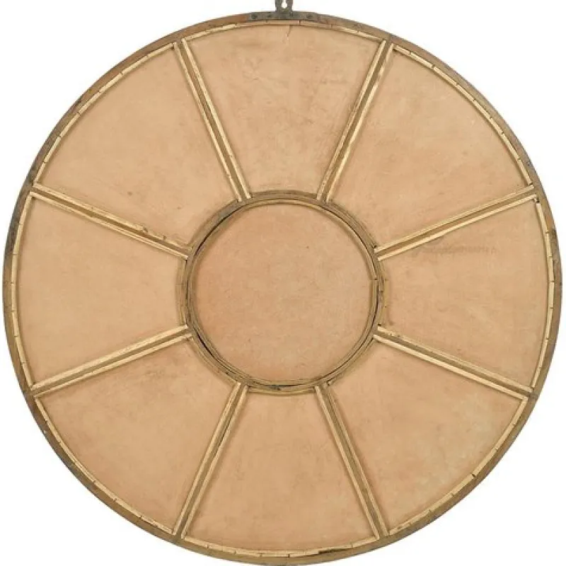 Pamono Round Industrial Metal Mirror> Mirrors