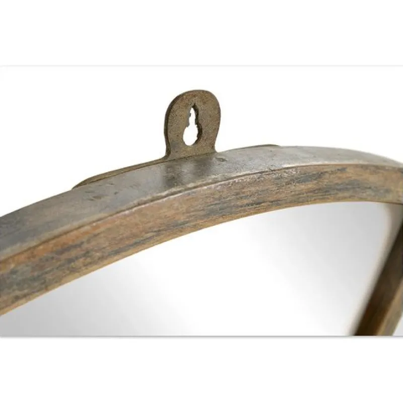 Pamono Round Industrial Metal Mirror> Mirrors