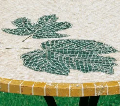 Sale Pamono Round Italian Smeraldo Marble Mosaic Table by Egram