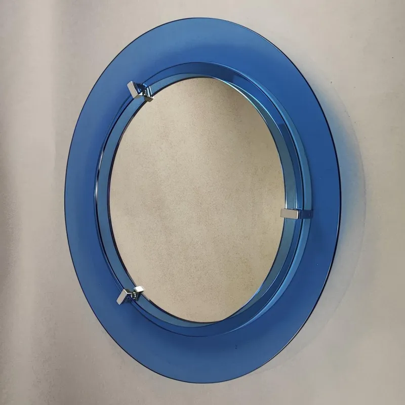 Pamono Round Mirror from Veca, 1960s> Mirrors