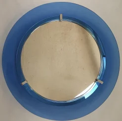 Pamono Round Mirror from Veca, 1960s> Mirrors