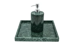 Pamono Round Soap Dispenser in Green Marble> Decorative Objects